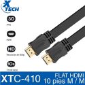 Cable HDMi Macho/Macho 3MTS/Plano Monitor/TV/Proyector – XTC-410 – XTECH