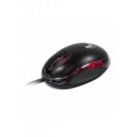 Mouse con Cable USB 3 botones/óptico/Negro-rojo – XTM-195 – XTECH – Mouse