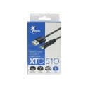 Cable TIPO C MACHO A USB 2.0 MACHO 1.8 MTS – XTC-510 – XTECH