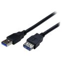 Cable de 1m de Extensión Alargador Pasivo USB 3.0 SuperS – USB3SEXT1MBK – STARTE