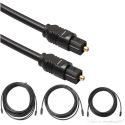 Cable 3m TosLink Audio Digital Óptico SPDIF Delgado – Negro – THINTOS10 – STARTE