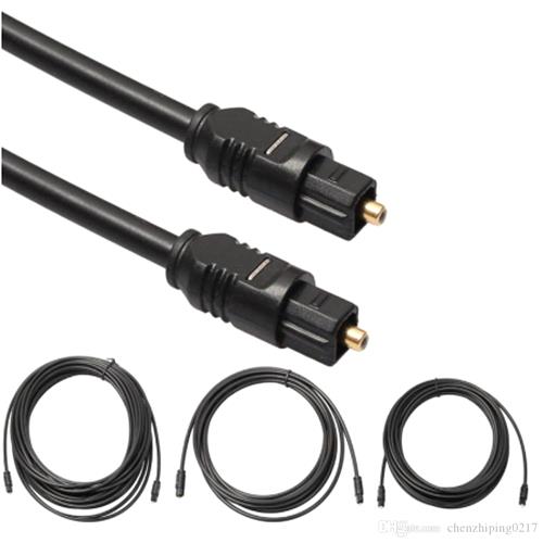 Cable 4,5m TosLink Audio Digital Óptico SPDIF Delgado - Negro