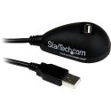 STARTECH Cable de 1 5m Extensión Alargador USB 2.0 de escritorio – USBEXTAA5DSK
