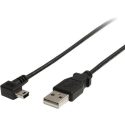 Cable de 0 9m Mini USB – USB A a Mini B Acodado a la Dere – USB2HABM3RA – STARTE
