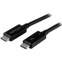 Cable de 0 5m Thunderbolt 3 USB-C (40Gbps) – Compatible – TBLT34MM50CM – STARTEC