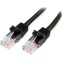 Cable de Red de 10m Negro Cat5e Ethernet RJ45 sin En – 45PAT10MBK – StarTech.com