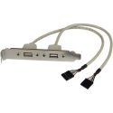 Adaptador de Placa USB A Hembra de 2 puertos – USBPLATE – STARTECH