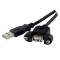 Cable Alargador de 30cm USB 2.0 de Alta Velocidad para Mo – USBPNLAFAM1 – STARTE