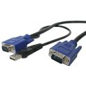 Cable KVM de 4 5m Ultra Delgado Todo en Uno VGA USB HD15 – – SVECONUS15 – STARTE