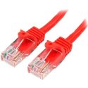 Cable de Red de 0 5m Rojo Cat5e Ethernet RJ45 sin E – 45PAT50CMRD – StarTech.com