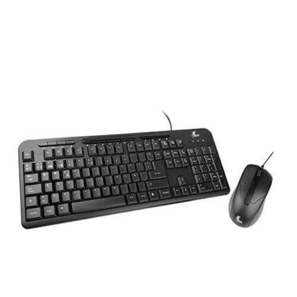 XTK-301S KIT TECLADO/MOUSE XTECH ALAMBRICO MULTIMEDIA NEGRO