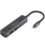 UL-ADC901 ADAPTADOR MULTIPUERTO USB C 9 EN 1 HDMI*1 USB3.0*3  PD*1 SD*1 TF*1 LAN