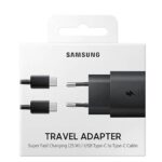 SAMSUNG CARGADOR SUPER FAST TIPO C (25W) NEGRO