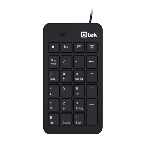110501.jpeg TECLADO NUMERICO UTEK UT-KBN700U USB MULTIMEDIA 23 BOTONES 0010092