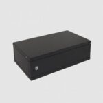 RK02-3L LINKMADE LISO 2U-138MM 30CM FONDO RACK MESA NEGRO PUERTA F