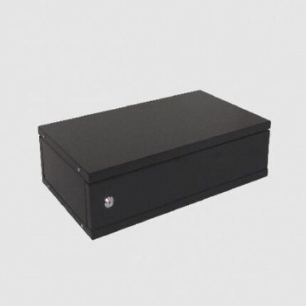 RK02-3L LINKMADE LISO 2U-138MM 30CM FONDO RACK MESA NEGRO PUERTA F