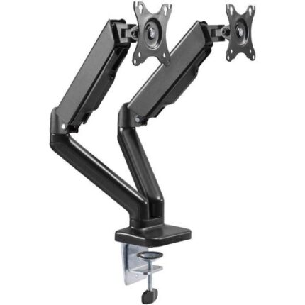 SOPORTE MONITOR DOBLE BRAZO ARTICULADO ACERO 15-30'' PC