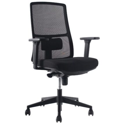 Silla Escritorio Operativa Ajustable Home Office Oficina Negro Asiento Tapizado