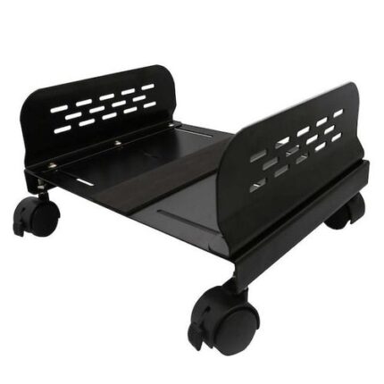 SOPORTE UNIVERSAL MOVIL P/CPU O CONSOLA ANCHO AJUSTABLE NEGRO