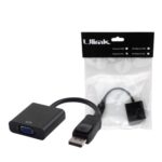 0130063 ADAPTADOR VIDEO UL-DPVGA DISPLAYPORT MACHO A VGA HEMBRA NEGRO
