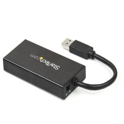 ST3300GU3B - STARTECH Hub USB 3.0 de Aluminio con Cable - Concentrador de 3 Puer