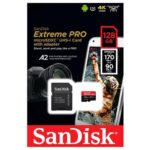 SDSQXA1-128G-GN6AA - SanDisk Extreme 128gb microSD w/SDXC w/adpt C10U3V30